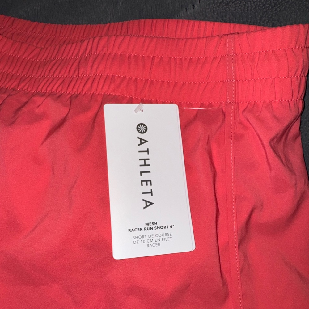Athleta Mesh Racer Run Mid Rise 4 Short, Size 3X - Picture 5 of 8